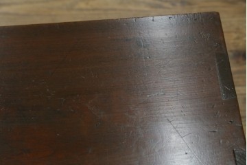 和製アンティーク　江戸期から明治期　三方欅(ケヤキ)材　重ねた花びらの様な杢目が美しい佐渡箪笥ローチェスト　(R-062686)