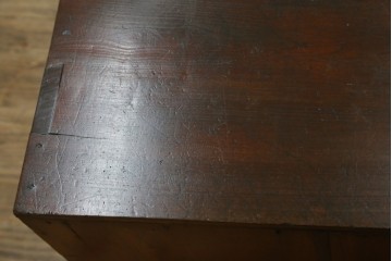 和製アンティーク　江戸期から明治期　三方欅(ケヤキ)材　重ねた花びらの様な杢目が美しい佐渡箪笥ローチェスト　(R-062686)