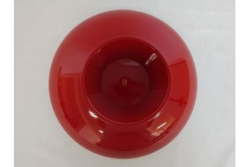 平安象彦　金閣寺　蒔絵　朱塗　大杯　飾皿　大盃(皿立て、共箱付き、漆器)(R-062693)