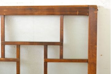 アンティーク建具　大正ロマン　ノスタルジックな雰囲気を醸し出す色ガラス入り引き戸2枚セット(ガラス戸、建具)(R-062696)