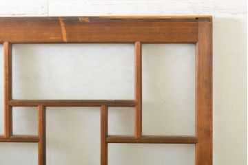 アンティーク建具　大正ロマン　ノスタルジックな雰囲気を醸し出す色ガラス入り引き戸2枚セット(ガラス戸、建具)(R-062697)