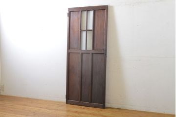 アンティーク建具　レトロな空間を演出するドア1枚(扉、木製ドア、建具)(R-062701)