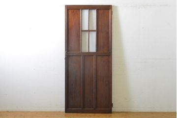 アンティーク建具　レトロな空間を演出するドア1枚(扉、木製ドア、建具)(R-062701)