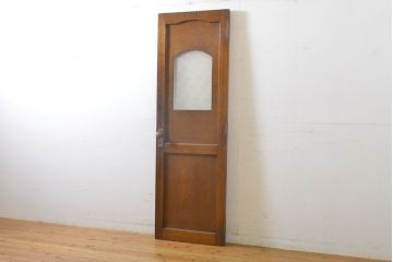 アンティーク建具　大正ロマンの雰囲気香る古い洋館のドア1枚(扉、木製ドア、玄関ドア、建具)(R-062702)