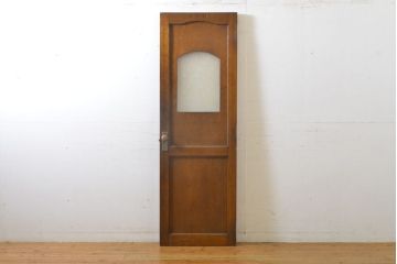 アンティーク建具　大正ロマンの雰囲気香る古い洋館のドア1枚(扉、木製ドア、玄関ドア、建具)(R-062702)