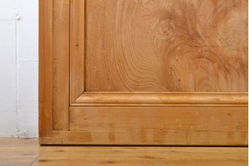 アンティーク建具　上手物　和の風情が感じられる裏障子付き幅狭格子4枚セット(障子戸、引き戸、ガラス戸、建具、ガラス帯戸)(R-062705)