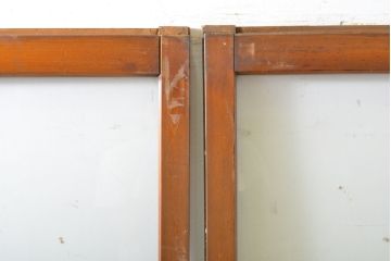 アンティーク建具　シンプルなデザインでお部屋に取り入れやすいガラス戸4枚セット(引き戸、建具)(R-062706)