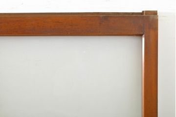 アンティーク建具　シンプルなデザインでお部屋に取り入れやすいガラス戸4枚セット(引き戸、建具)(R-062706)