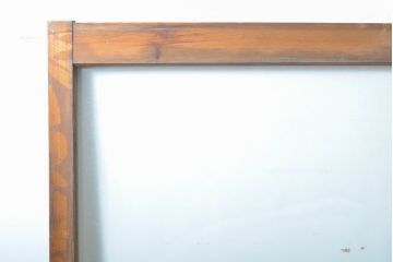 アンティーク建具　シンプルなデザインでお部屋に取り入れやすいガラス戸4枚セット(引き戸、建具)(R-062706)