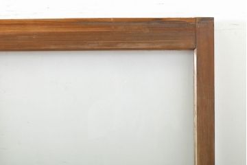 アンティーク建具　シンプルなデザインでお部屋に取り入れやすいガラス戸4枚セット(引き戸、建具)(R-062706)