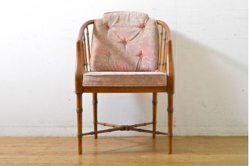 中古　DREXEL HERITAGE(ドレクセルヘリテイジ)　くつろぎの時間を演出するアームチェア(椅子、イス、ダイニングチェア)(R-062711)
