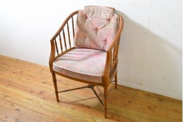 中古　DREXEL HERITAGE(ドレクセルヘリテイジ)　くつろぎの時間を演出するアームチェア(椅子、イス、ダイニングチェア)(R-062711)