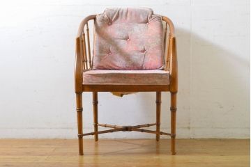 中古　DREXEL HERITAGE(ドレクセルヘリテイジ)　くつろぎの時間を演出するアームチェア(椅子、イス、ダイニングチェア)(R-062713)
