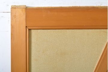 レトロ建具　昭和レトロ　個性的なデザインが目を惹くひし型引き戸1枚(障子戸、板戸、建具)(R-062714)