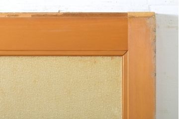 レトロ建具　昭和レトロ　個性的なデザインが目を惹くひし型引き戸1枚(障子戸、板戸、建具)(R-062714)