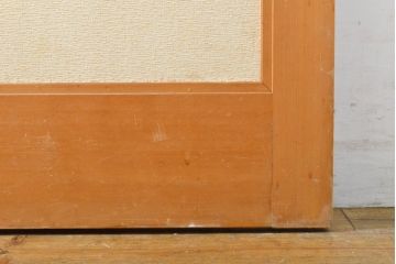 レトロ建具　昭和レトロ　個性的なデザインが目を惹くひし型引き戸1枚(障子戸、板戸、建具)(R-062714)
