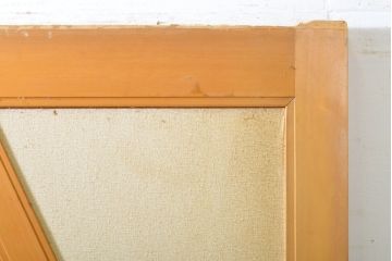 レトロ建具　昭和レトロ　個性的なデザインが目を惹くひし型引き戸1枚(障子戸、板戸、建具)(R-062714)