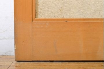 レトロ建具　昭和レトロ　個性的なデザインが目を惹くひし型引き戸1枚(障子戸、板戸、建具)(R-062714)