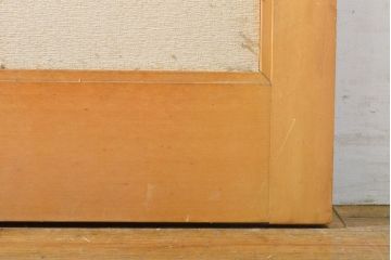 レトロ建具　昭和レトロ　個性的なデザインが目を惹くひし型引き戸1枚(障子戸、板戸、建具)(R-062714)