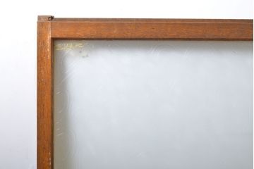 レトロ建具　昭和レトロ　シンプルなデザインでお部屋に取り入れやすいガラス窓4枚セット(引き戸、ガラス戸、建具)(R-062715)