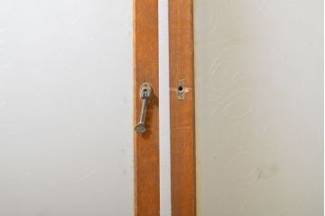 レトロ建具　昭和レトロ　シンプルなデザインでお部屋に取り入れやすいガラス窓4枚セット(引き戸、ガラス戸、建具)(R-062715)