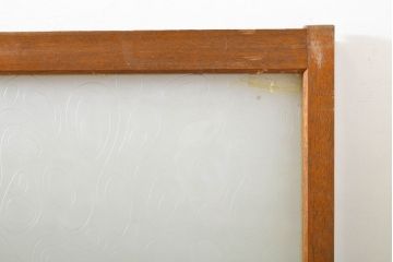レトロ建具　昭和レトロ　シンプルなデザインでお部屋に取り入れやすいガラス窓4枚セット(引き戸、ガラス戸、建具)(R-062715)