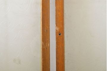 レトロ建具　昭和レトロ　シンプルなデザインでお部屋に取り入れやすいガラス窓4枚セット(引き戸、ガラス戸、建具)(R-062715)