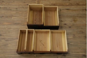 和製アンティーク　明治期　前面栗材　閂(カンヌキ)付き　古びた佇まいが趣き深い最上箪笥(時代箪笥)　(R-062719)