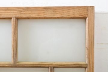 和製アンティーク　大正ロマンな雰囲気溢れるガラス窓3枚セット(ガラス戸、引き戸、建具)(R-062723)