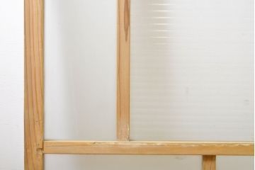 和製アンティーク　大正ロマンな雰囲気溢れるガラス窓3枚セット(ガラス戸、引き戸、建具)(R-062723)