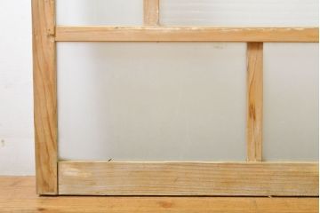 和製アンティーク　大正ロマンな雰囲気溢れるガラス窓3枚セット(ガラス戸、引き戸、建具)(R-062723)