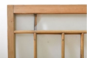 和製アンティーク　大正ロマン　ノスタルジックな雰囲気漂うガラス欄間2枚セット(窓、明り取り、明かり取り、建具)(R-062724)