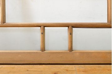 和製アンティーク　大正ロマン　ノスタルジックな雰囲気漂うガラス欄間2枚セット(窓、明り取り、明かり取り、建具)(R-062724)