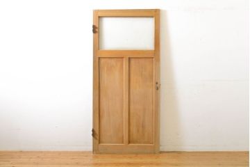 アンティーク建具　レトロな空間づくりにおすすめなドア1枚(扉、木製ドア、建具)(R-062725)