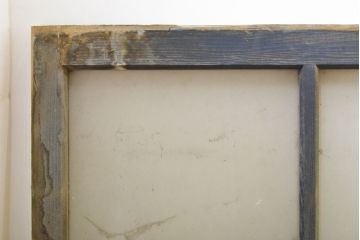 アンティーク建具　ペイント仕上げ限定　昭和レトロなガラス欄間3枚セット(ガラス戸、ガラス窓、建具)(R-062726)