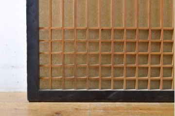 和製アンティーク　上品な佇まいが魅力の書院戸2枚セット(障子戸、引き戸、建具)(R-062727)