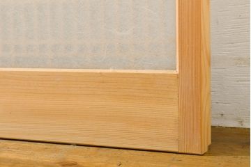 和製ビンテージ　両面ガラス　ディスプレイとしてもおすすめのガラス書院戸4枚セット(窓、引き戸、ヴィンテージ)(R-062728)
