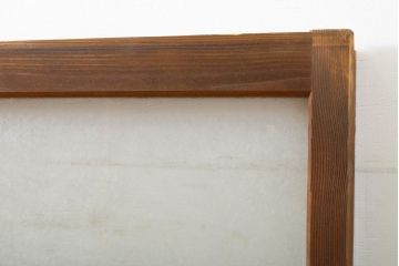 アンティーク建具　大正ロマンの雰囲気香るガラス窓2枚セット(引き戸、ガラス戸、建具)(R-062729)