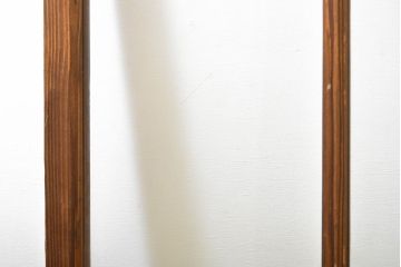 アンティーク建具　大正ロマンの雰囲気香るガラス窓2枚セット(引き戸、ガラス戸、建具)(R-062729)