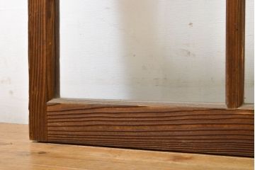 アンティーク建具　大正ロマンの雰囲気香るガラス窓2枚セット(引き戸、ガラス戸、建具)(R-062729)