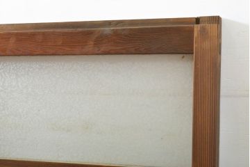 アンティーク建具　大正ロマンの雰囲気香るガラス窓2枚セット(引き戸、ガラス戸、建具)(R-062729)