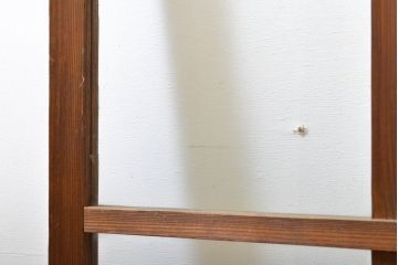 アンティーク建具　大正ロマンの雰囲気香るガラス窓2枚セット(引き戸、ガラス戸、建具)(R-062729)