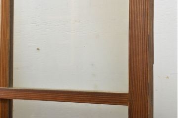 アンティーク建具　大正ロマンの雰囲気香るガラス窓2枚セット(引き戸、ガラス戸、建具)(R-062729)
