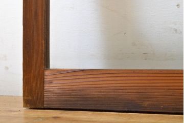 アンティーク建具　大正ロマンの雰囲気香るガラス窓2枚セット(引き戸、ガラス戸、建具)(R-062729)