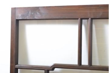 アンティーク建具　大正ロマン　ノスタルジックな雰囲気を醸し出すガラス窓2枚セット(引き戸、ガラス戸、建具)(R-062731)