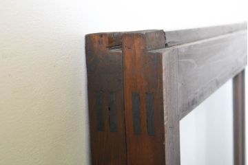アンティーク建具　大正ロマン　ノスタルジックな雰囲気を醸し出すガラス窓2枚セット(引き戸、ガラス戸、建具)(R-062731)