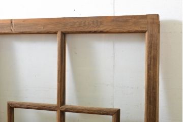 アンティーク建具　大正ロマン　ノスタルジックな雰囲気を醸し出すガラス窓2枚セット(引き戸、ガラス戸、建具)(R-062732)