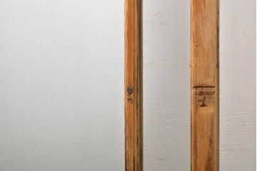 アンティーク建具　大正ロマン　ノスタルジックな雰囲気を醸し出すガラス窓2枚セット(引き戸、ガラス戸、建具)(R-062732)