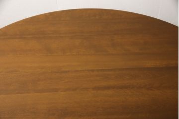 和製ビンテージ　北海道民芸家具　希少な絶版品!!特大サイズのラウンドダイニングテーブル(丸テーブル、ラウンドテーブル、4人掛け、6人掛け、ヴィンテージ)(R-062733)
