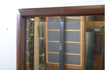 中古　北海道民芸家具　落ち着きのある大人の空間を演出するドレッサー&スツールセット(鏡台、化粧台)(R-062736)